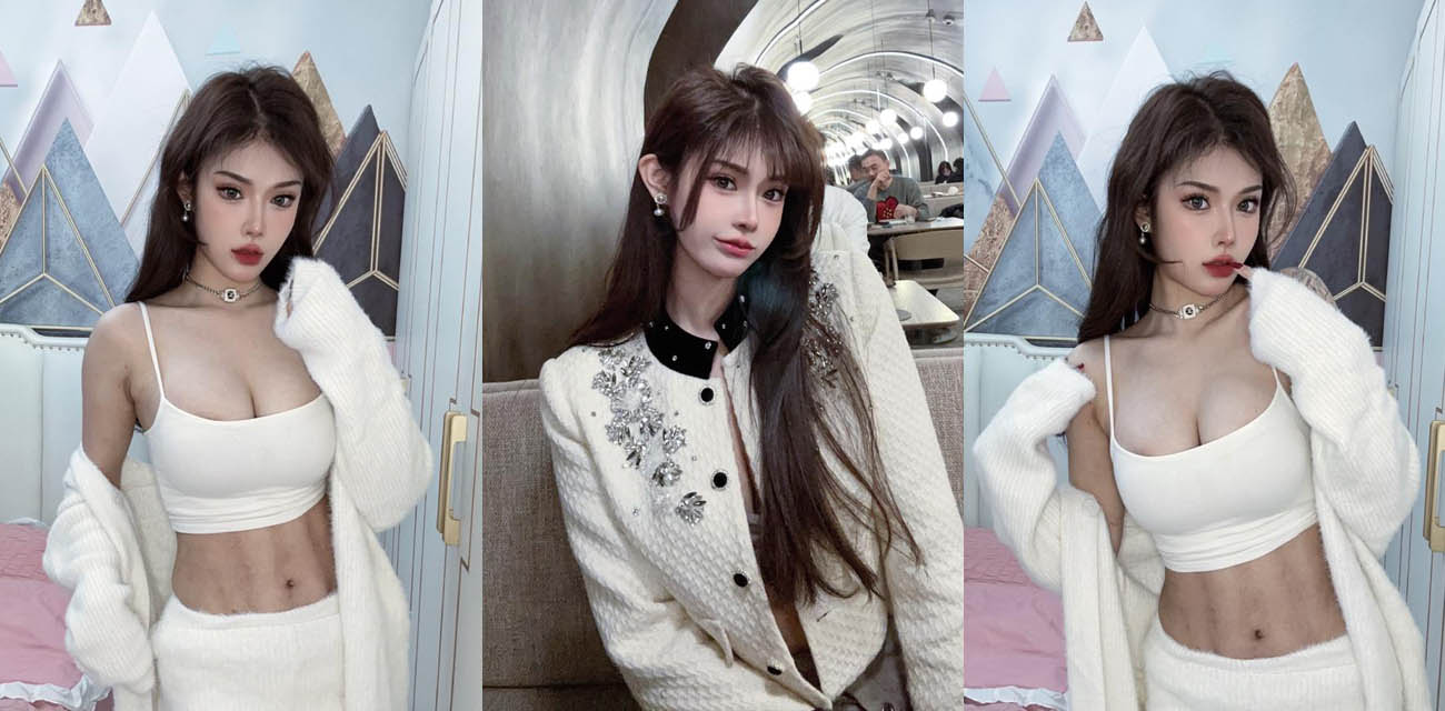 顶级名媛【黄丽娜】第三弹，女仆装床上伺候炮友，被按倒猛操淫荡十足